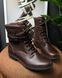 UGG Kesey Brown Leather Shearling Combat Boot 1005264 фото 1