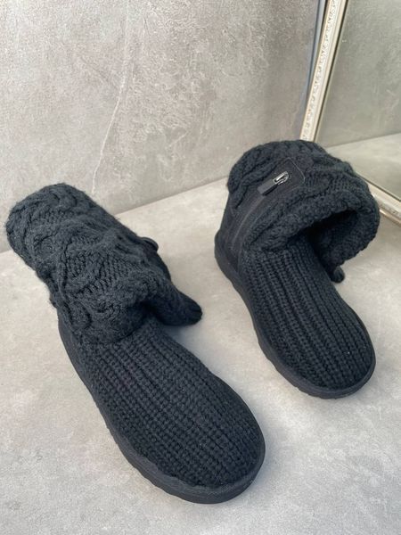 Ugg Kids Classic Cardi Cable Knit Boot чорні 1143702K фото