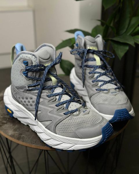Hoka Anacapa Breeze Mid Hiking Shoes in Galactic Grey 1134505 GCS фото