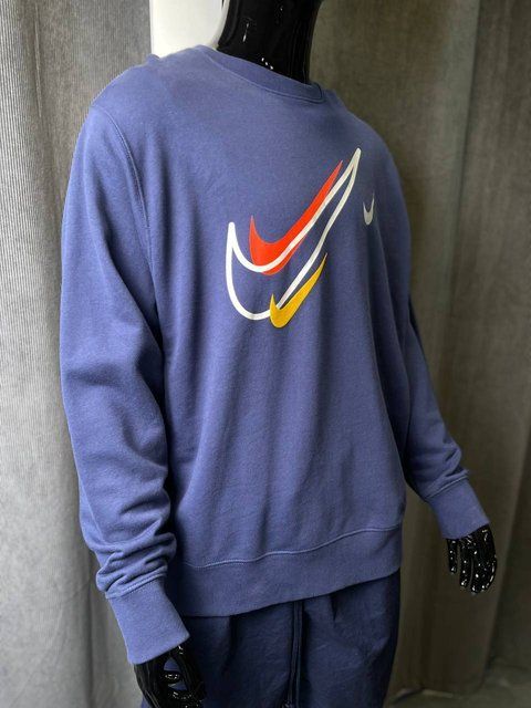 Nike Sportswear Multi Swoosh Graphic Fleece кофта синя DQ3943-410 фото