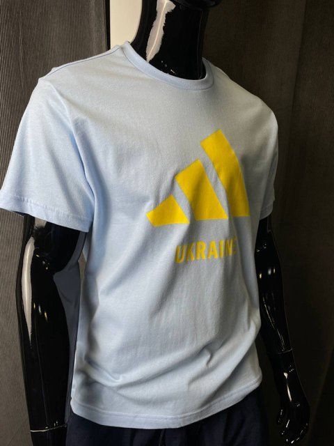 Футболка Adidas Ukraine Sportswear Light Blue JN3931 фото