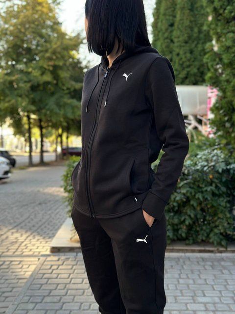 Puma Classics Hooded Fl костюм чорний 622637-01 фото