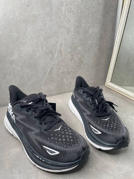 Hoka one clifton чорні 9 1127896 BWHT фото