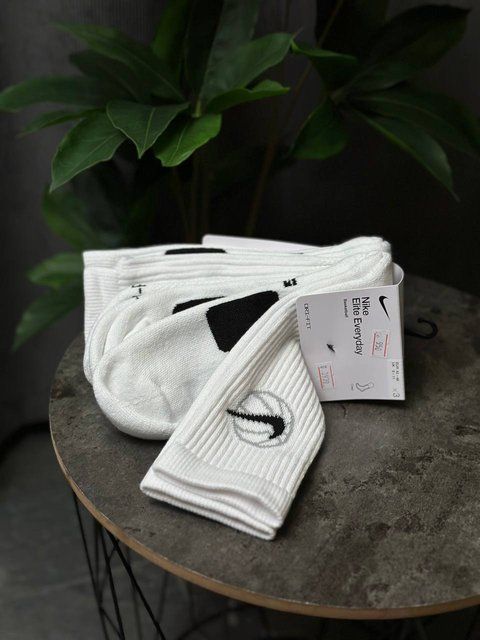 Шкарпетки Nike Everyday Crew Basketball Socks White(Pak) DA2123-100 фото