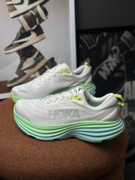 Hoka One One Bondi 8 D Wide 'Champagne White Sea Blue' 1127954 BDBSO фото