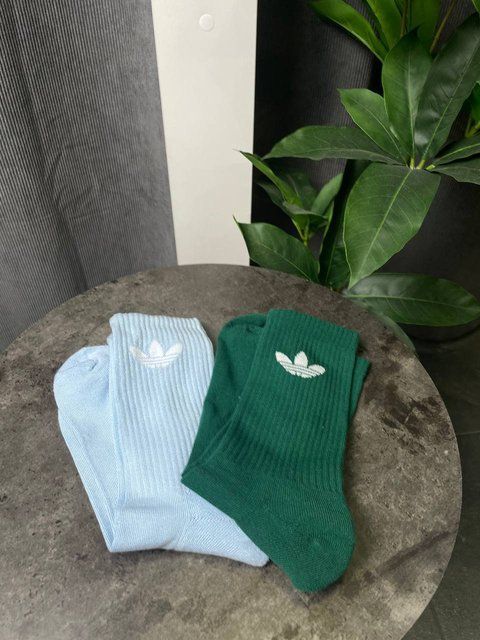 Adidas кольорові шкарпетки високі (6 шт.в упаковці) JI-9504 різнокольорові фото