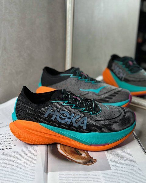 Hoka Mach X 2- Black/Electric Aqua 1155119 BCQ фото