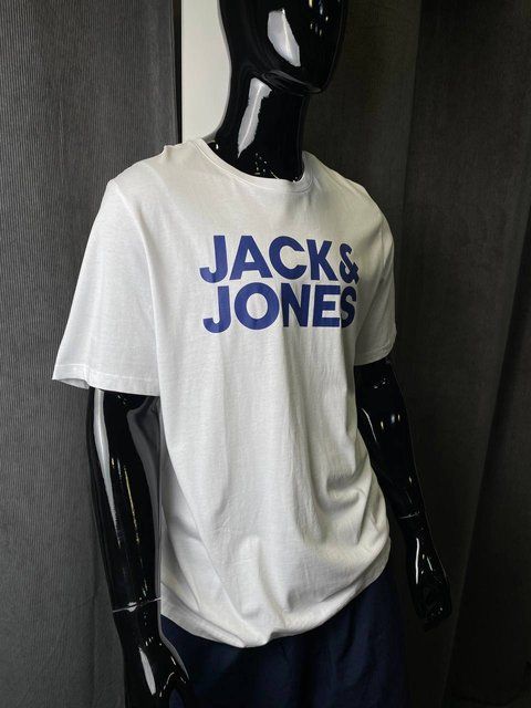 Jack & Jones Corp Slim Fit футболка біла 12191762 біла фото